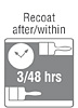 recoat after within 3 48 hrs